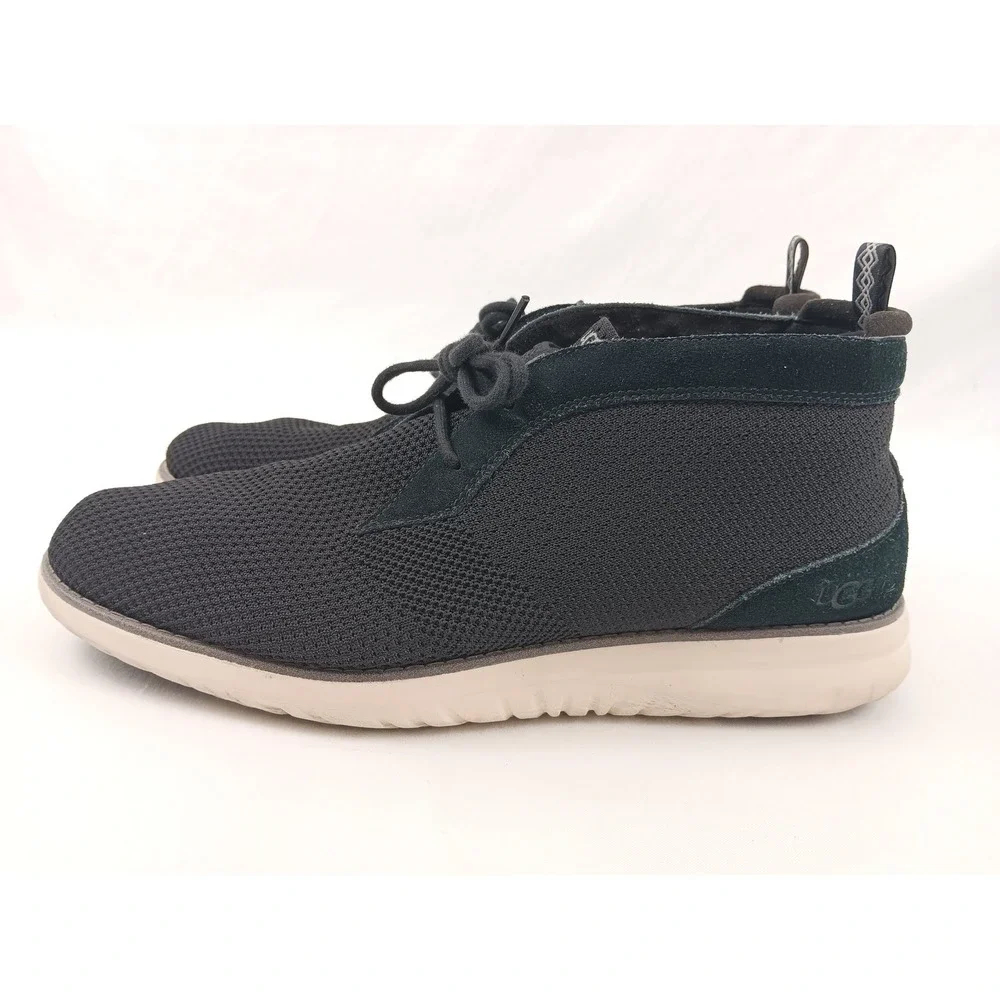 UGG Hyperwave Men's Chukka Boots Black Mesh Suede Lace Up Treadlite Size‎ 13